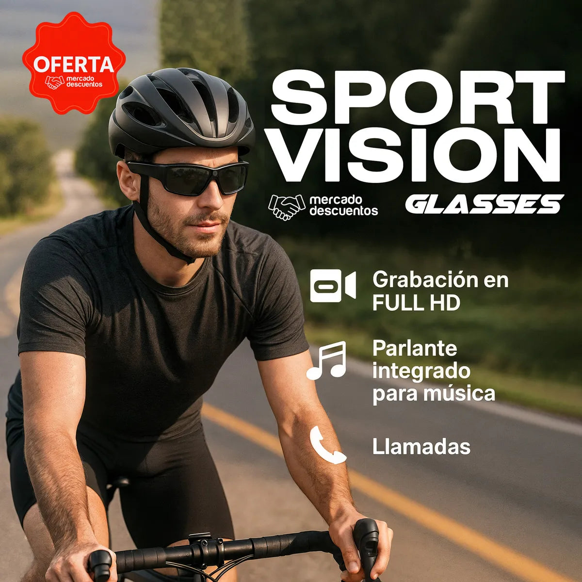 SportVisionHD® - GAFAS DEPORTIVAS CON GRABACIÓN INTELIGENTE